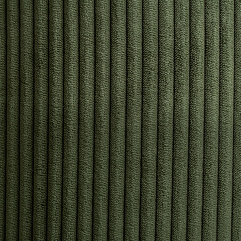 Serafina Green Microsuede Fabric Ottoman/Stool Green