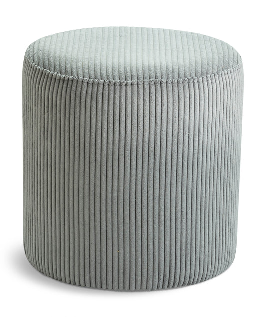 Casa Grey Microsuede Fabric Ottoman/Stool