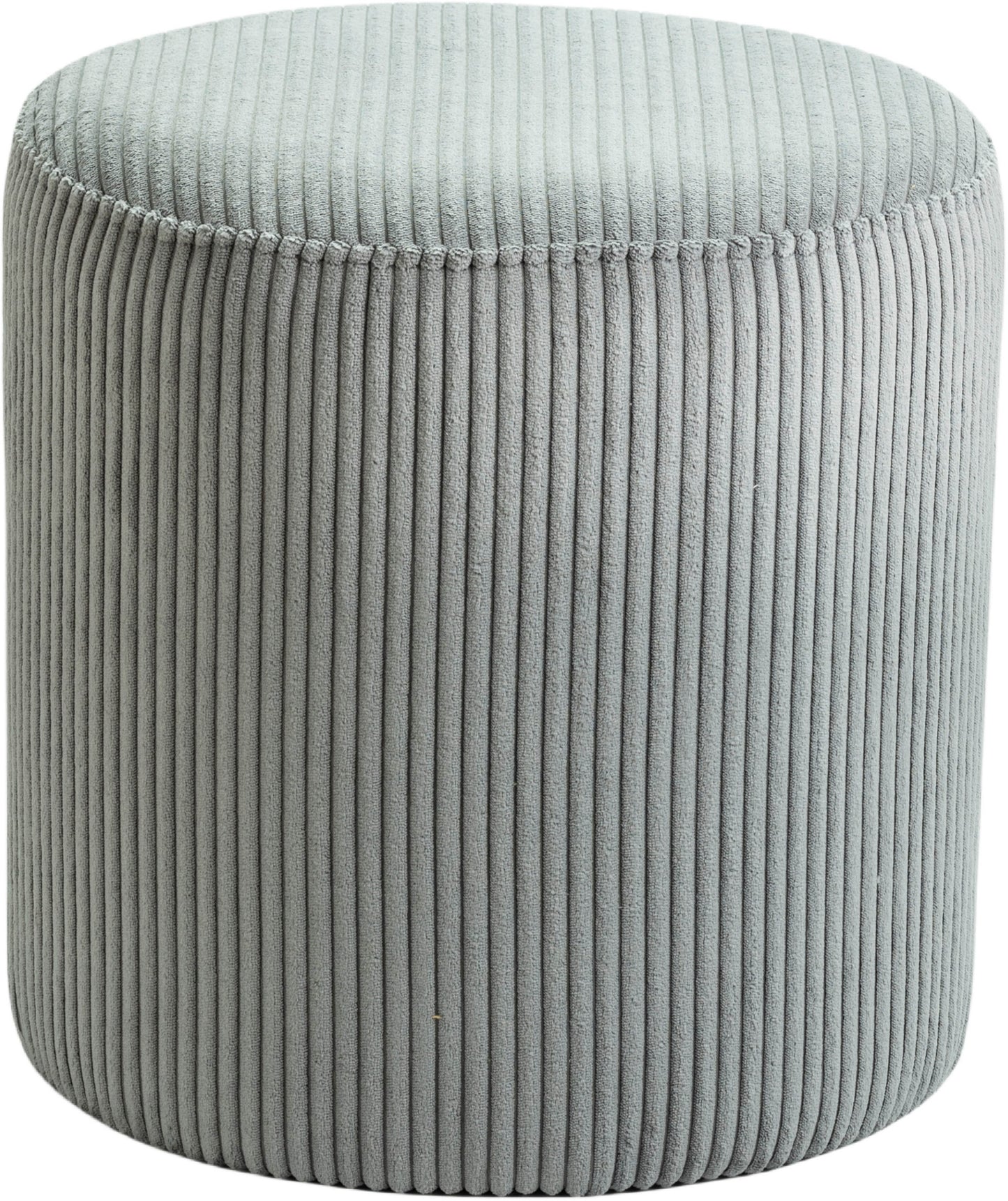 casa grey microsuede fabric ottoman/stool