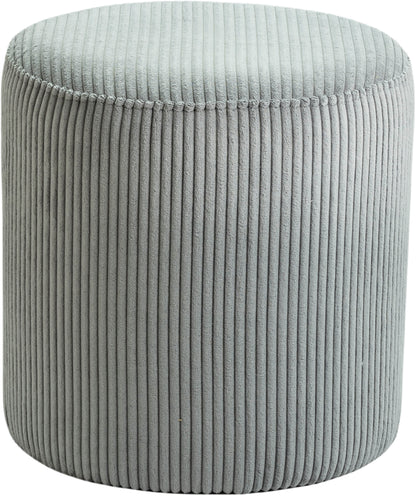 Casa Grey Microsuede Fabric Ottoman/Stool