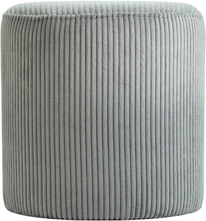 Casa Grey Microsuede Fabric Ottoman/Stool