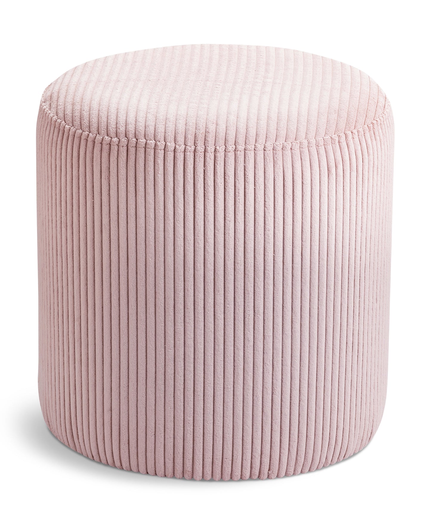 casa pink microsuede fabric ottoman/stool