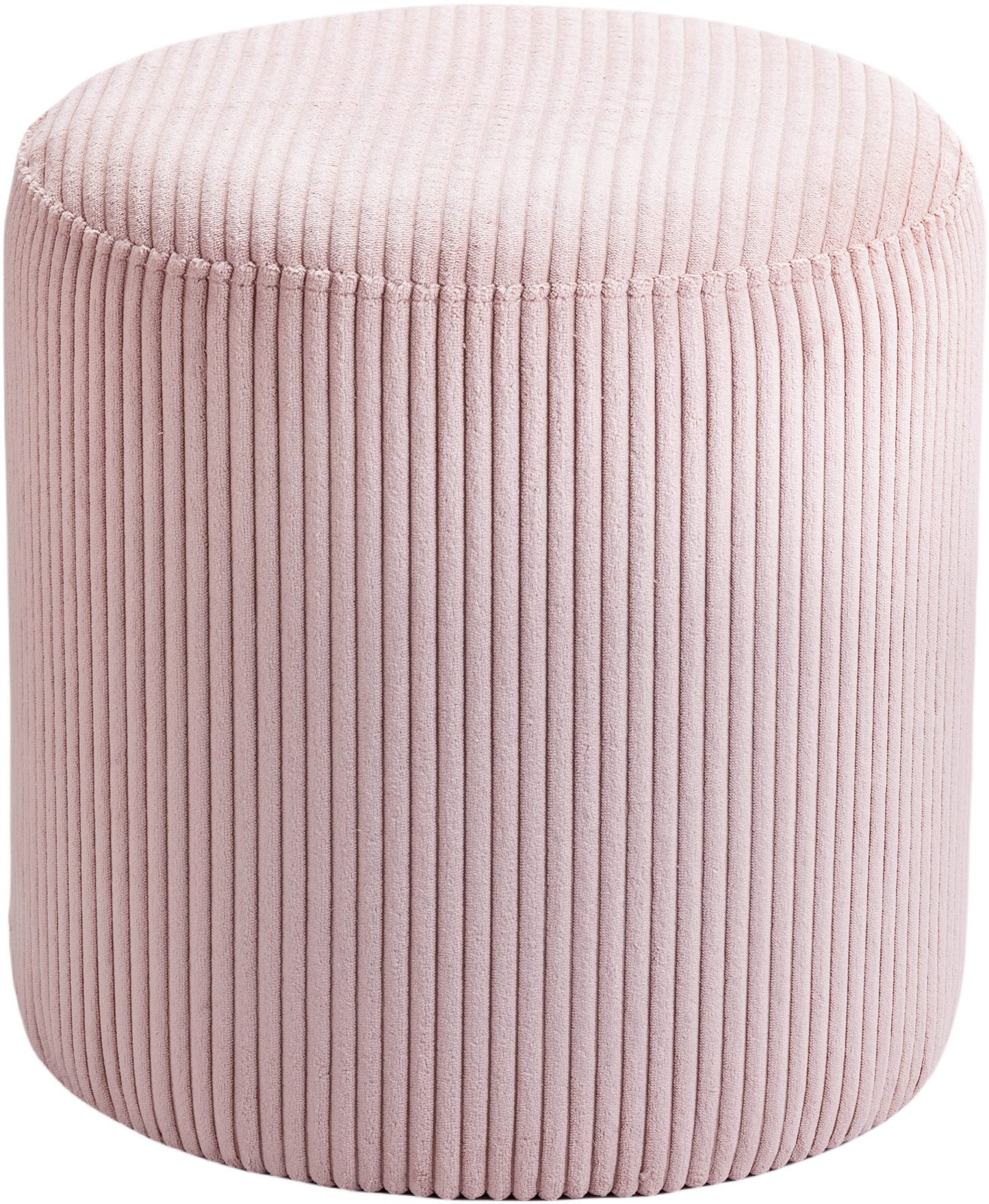 casa pink microsuede fabric ottoman/stool