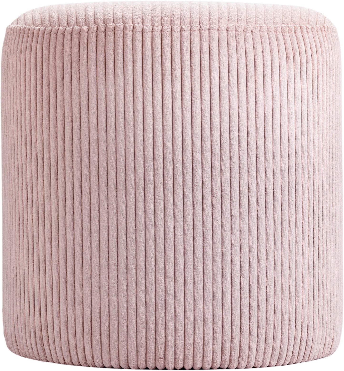 casa pink microsuede fabric ottoman/stool