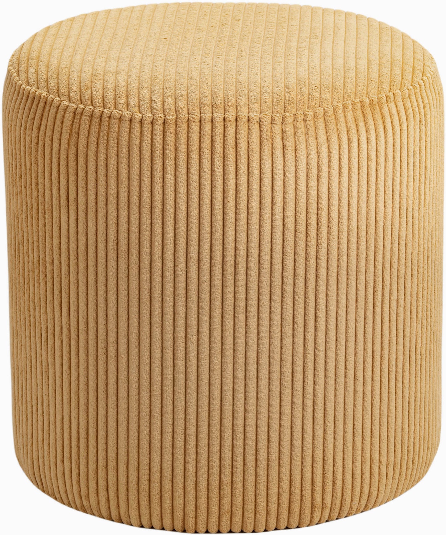 casa yellow microsuede fabric ottoman/stool