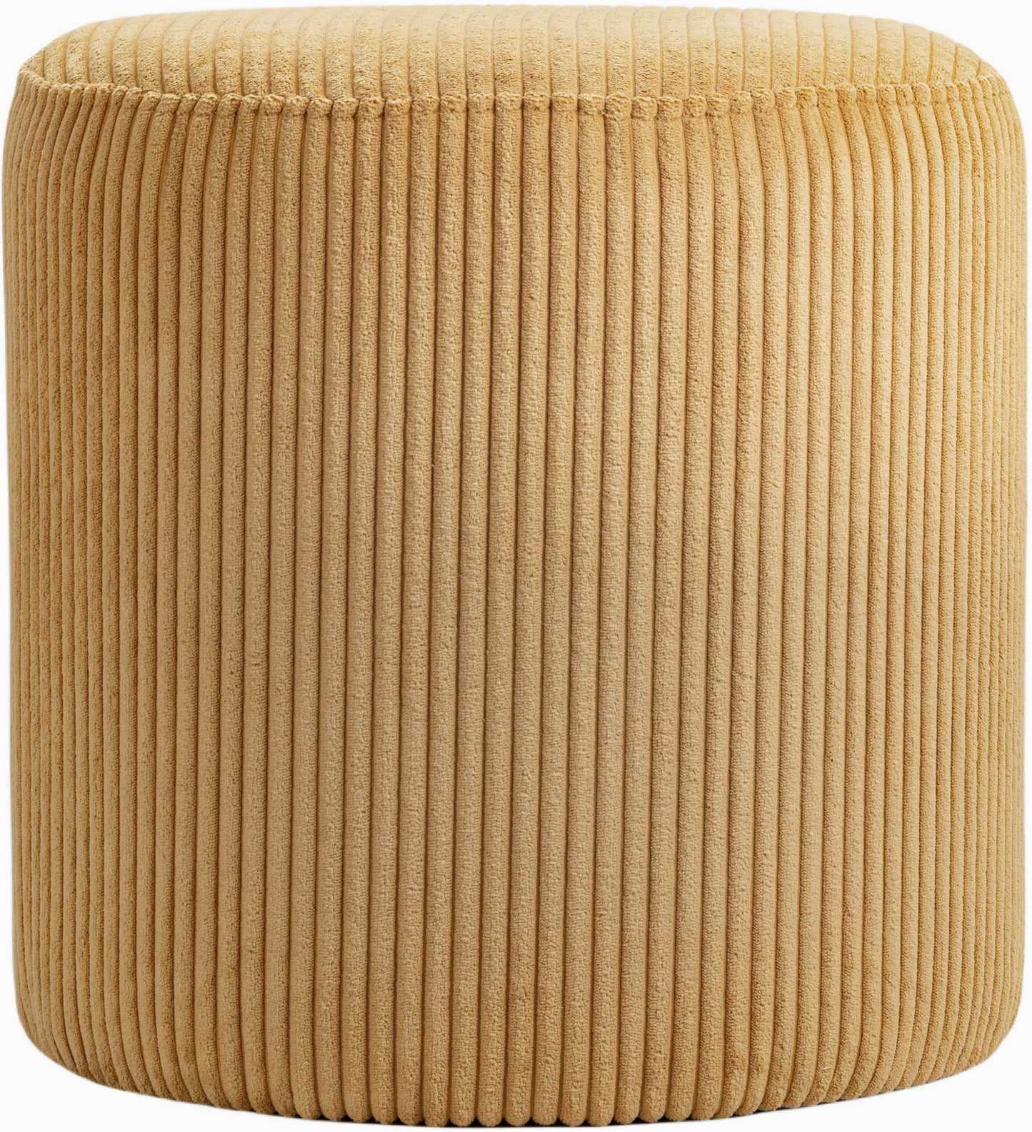 casa yellow microsuede fabric ottoman/stool