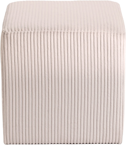 Laurel Beige Microsuede Fabric Upholstered Stool, 1 Piece (Style 2)