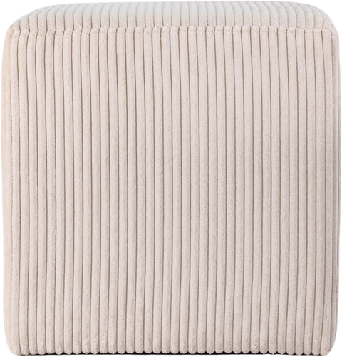 Laurel Beige Microsuede Fabric Upholstered Stool, 1 Piece (Style 2)