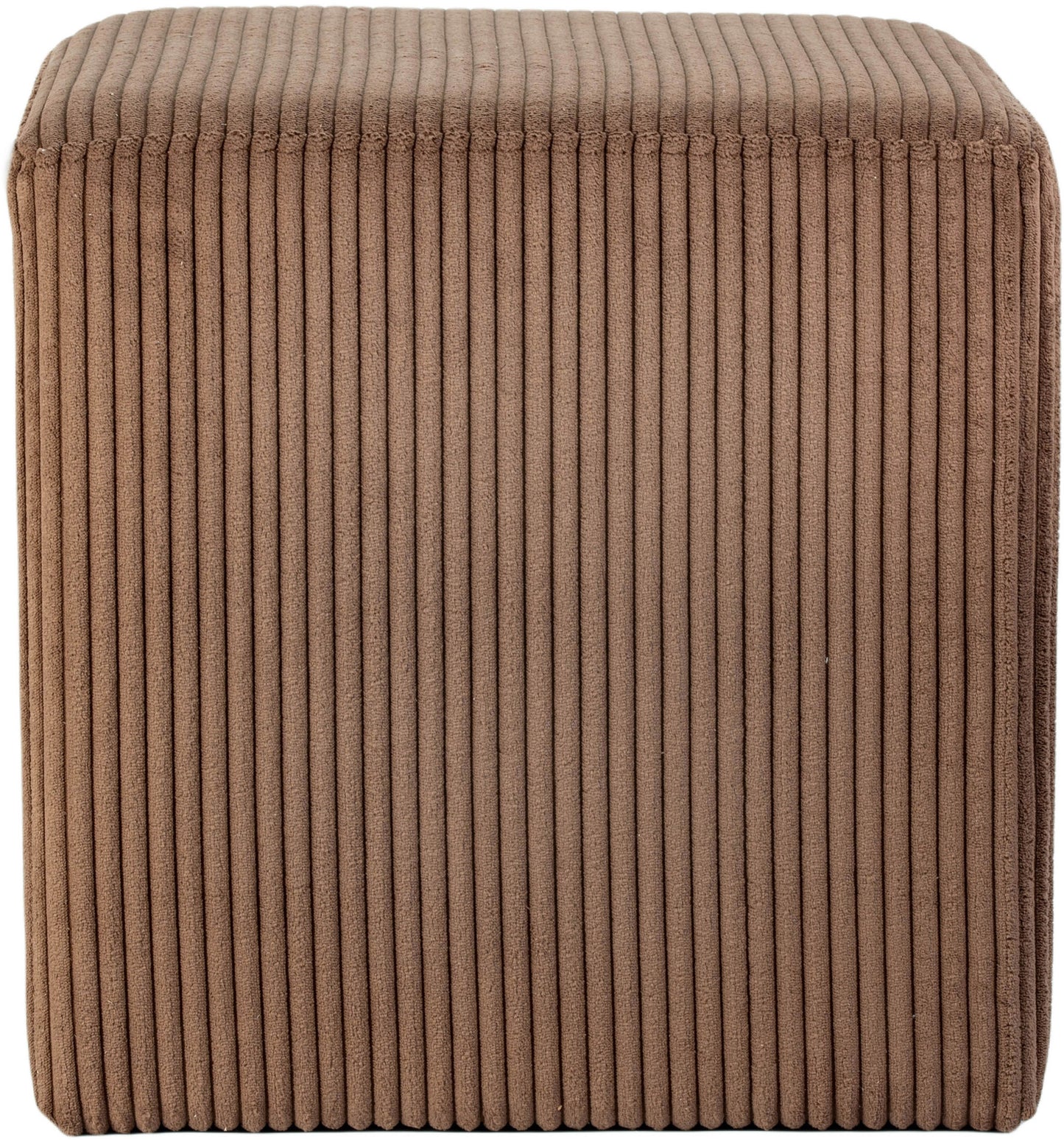 serafina brown microsuede fabric ottoman/stool brown