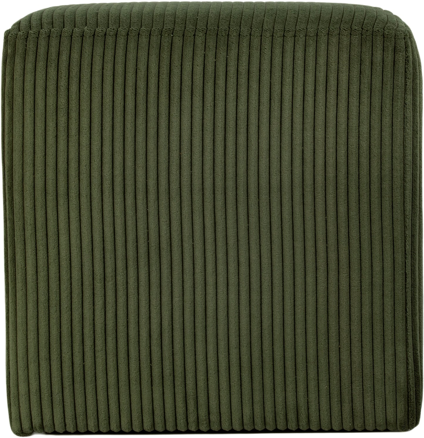 serafina green microsuede fabric ottoman/stool green