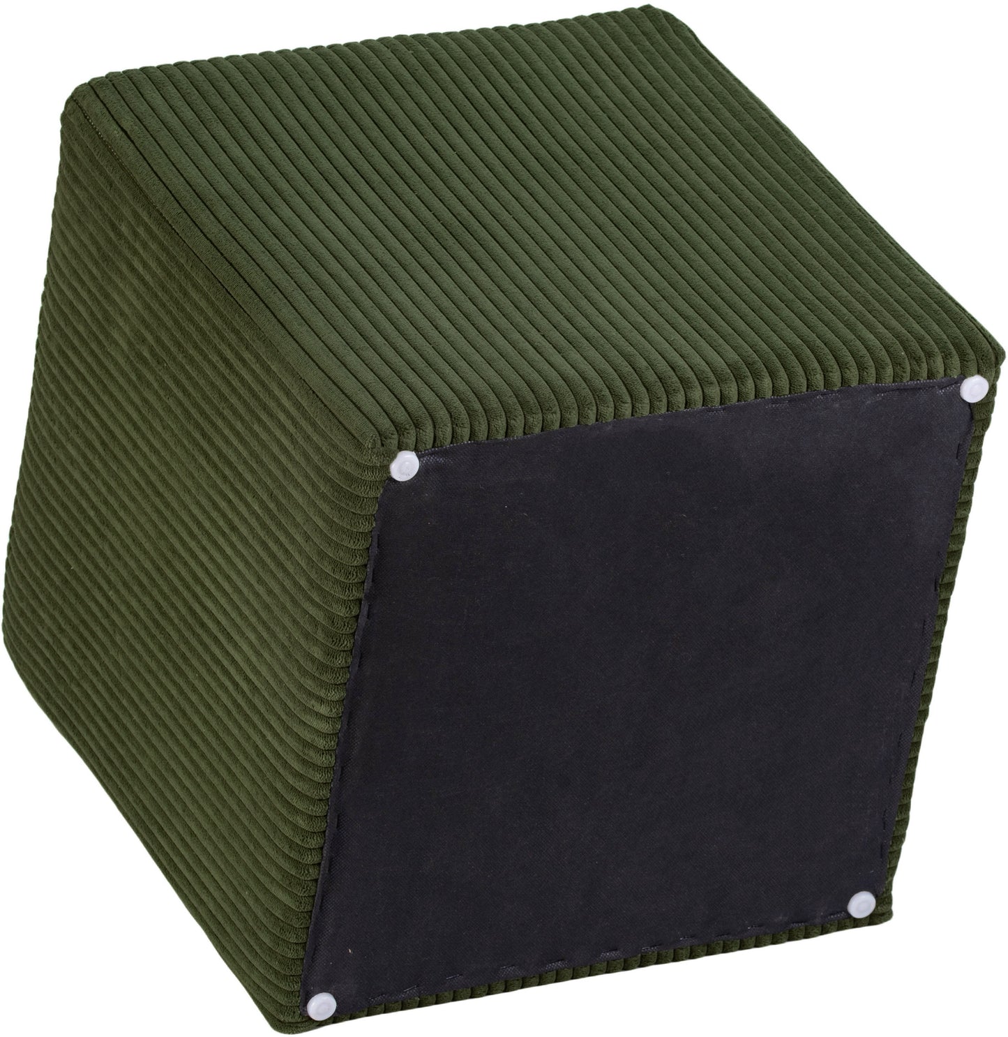 serafina green microsuede fabric ottoman/stool green