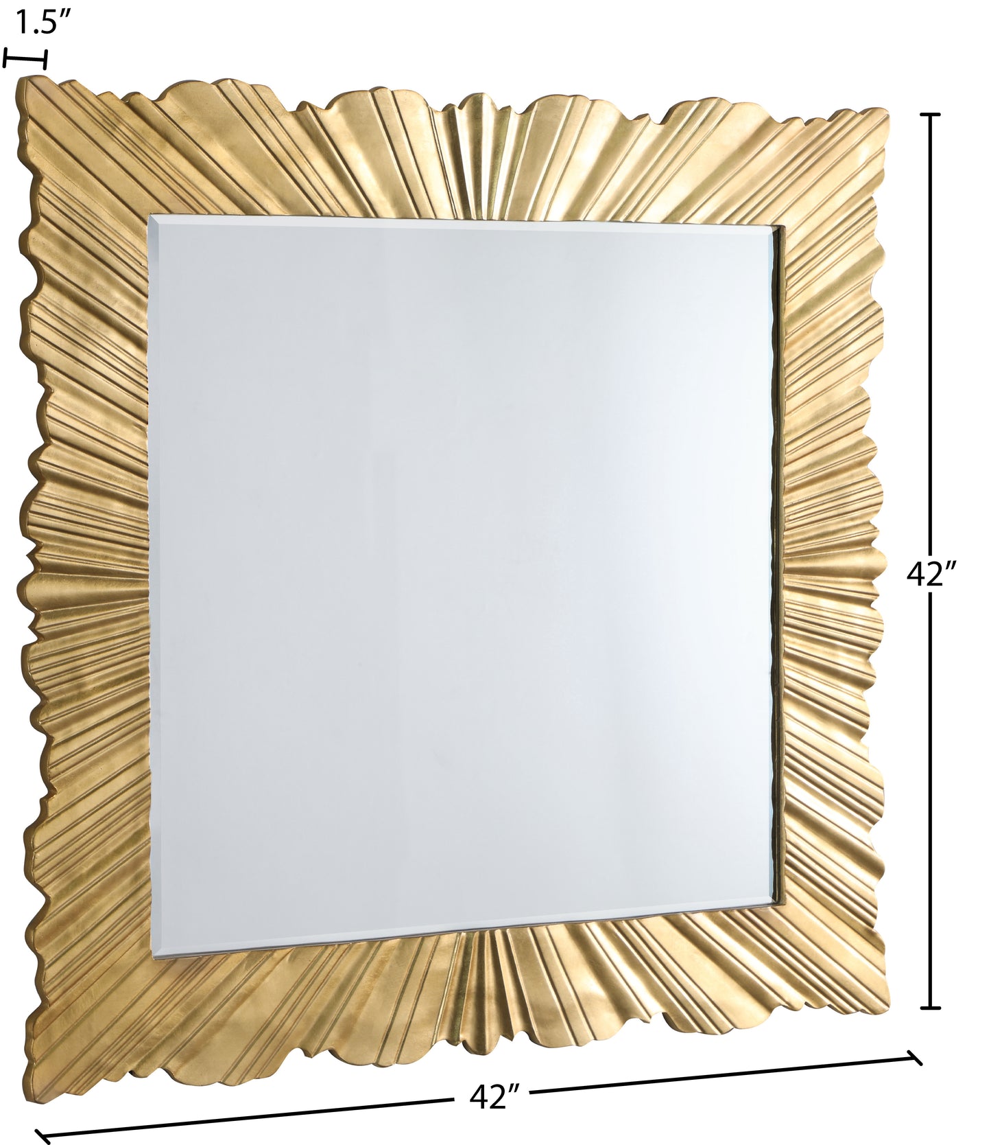 gavin gold leaf mirror m