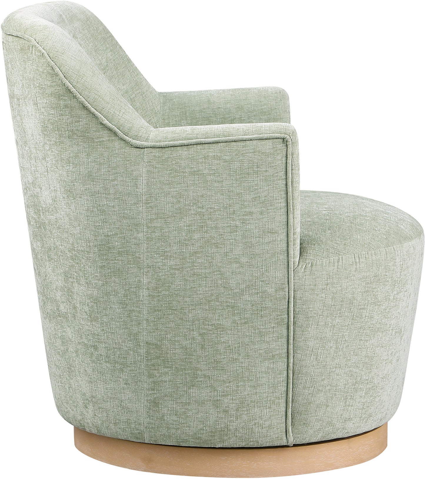 belinda mint chenille fabric swivel accent chair mint