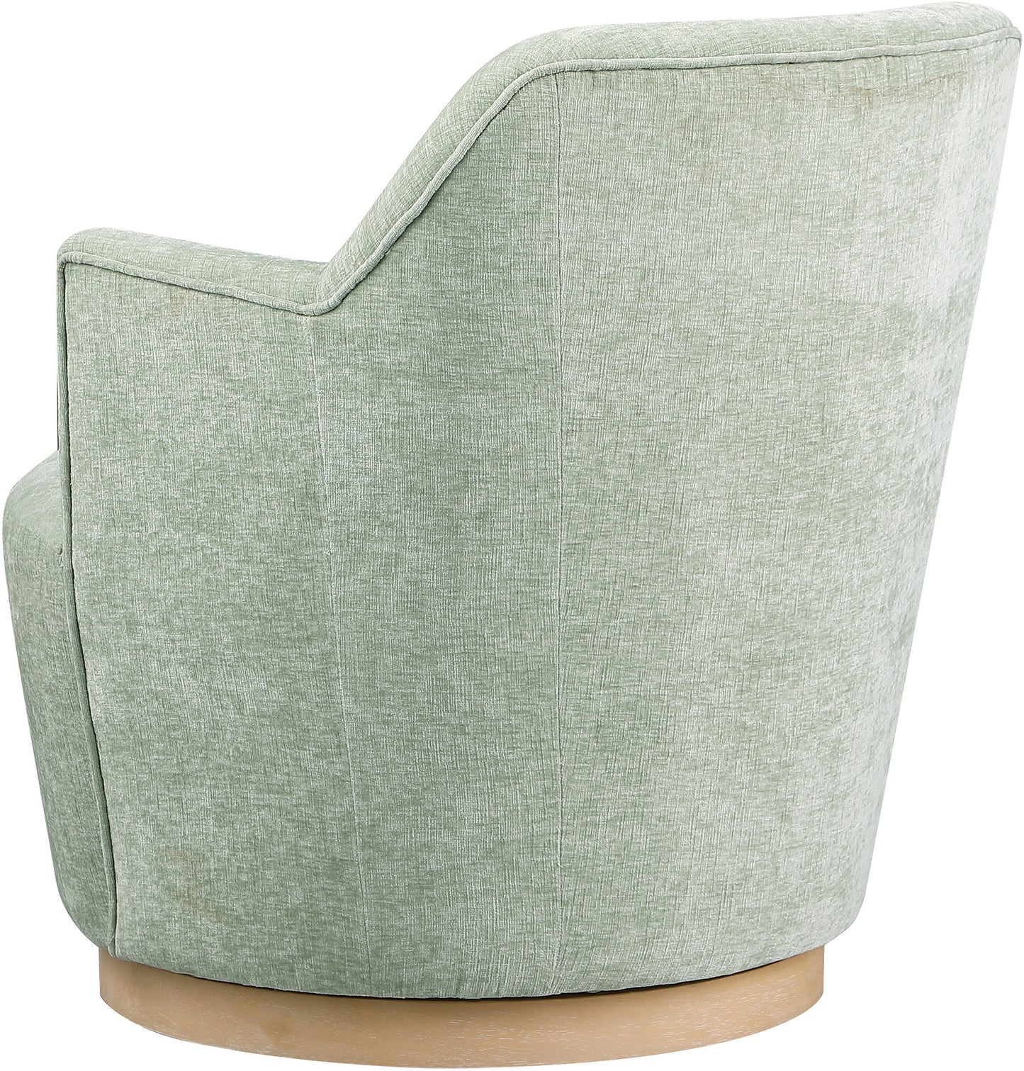 belinda mint chenille fabric swivel accent chair mint