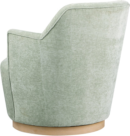 Belinda Mint Chenille Fabric Swivel Accent Chair Mint