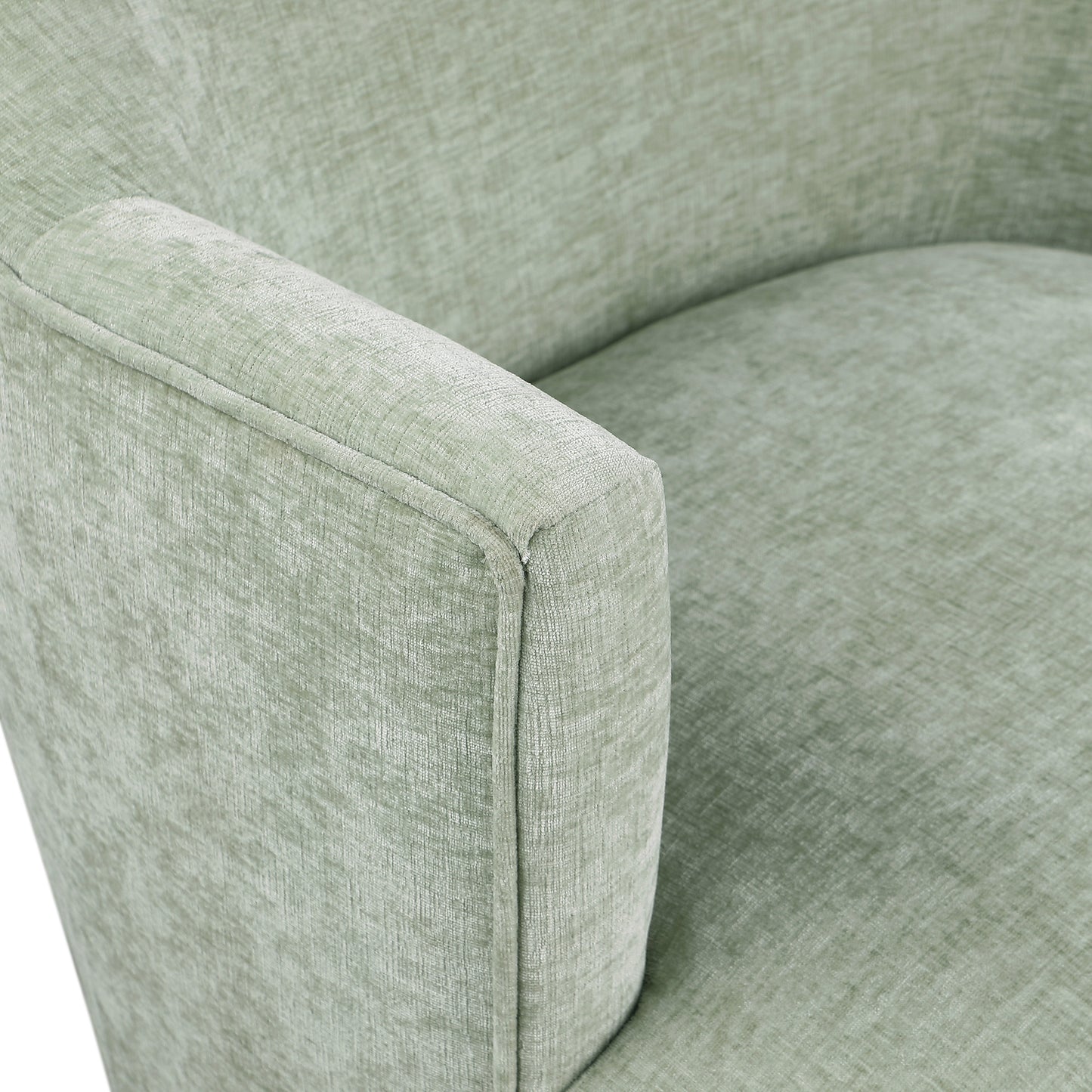 belinda mint chenille fabric swivel accent chair mint