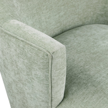 Belinda Mint Chenille Fabric Swivel Accent Chair Mint