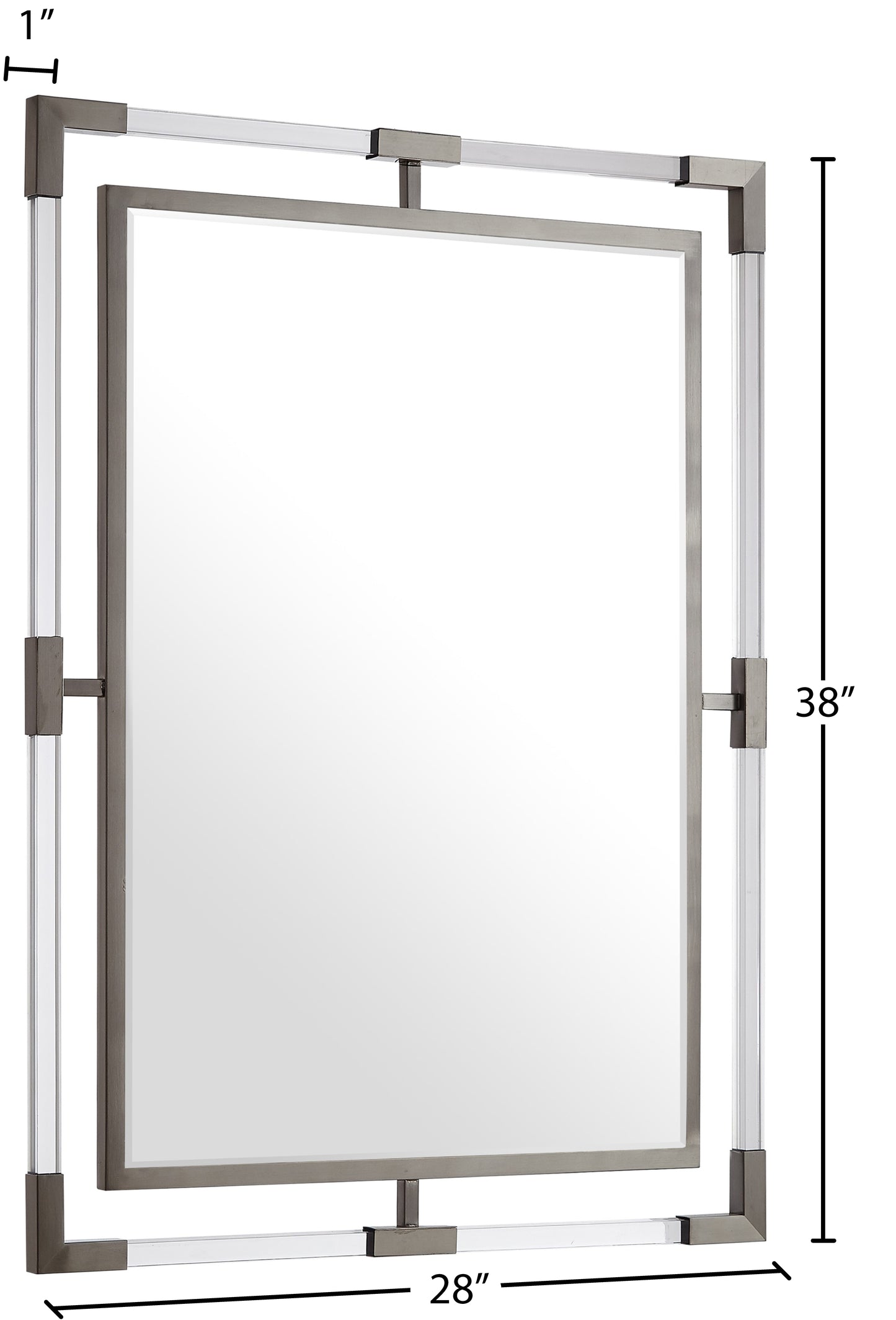 oxford chrome mirror m