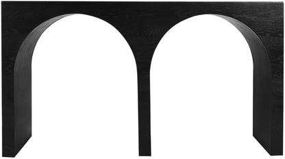 Sphere Black Oak Console Table