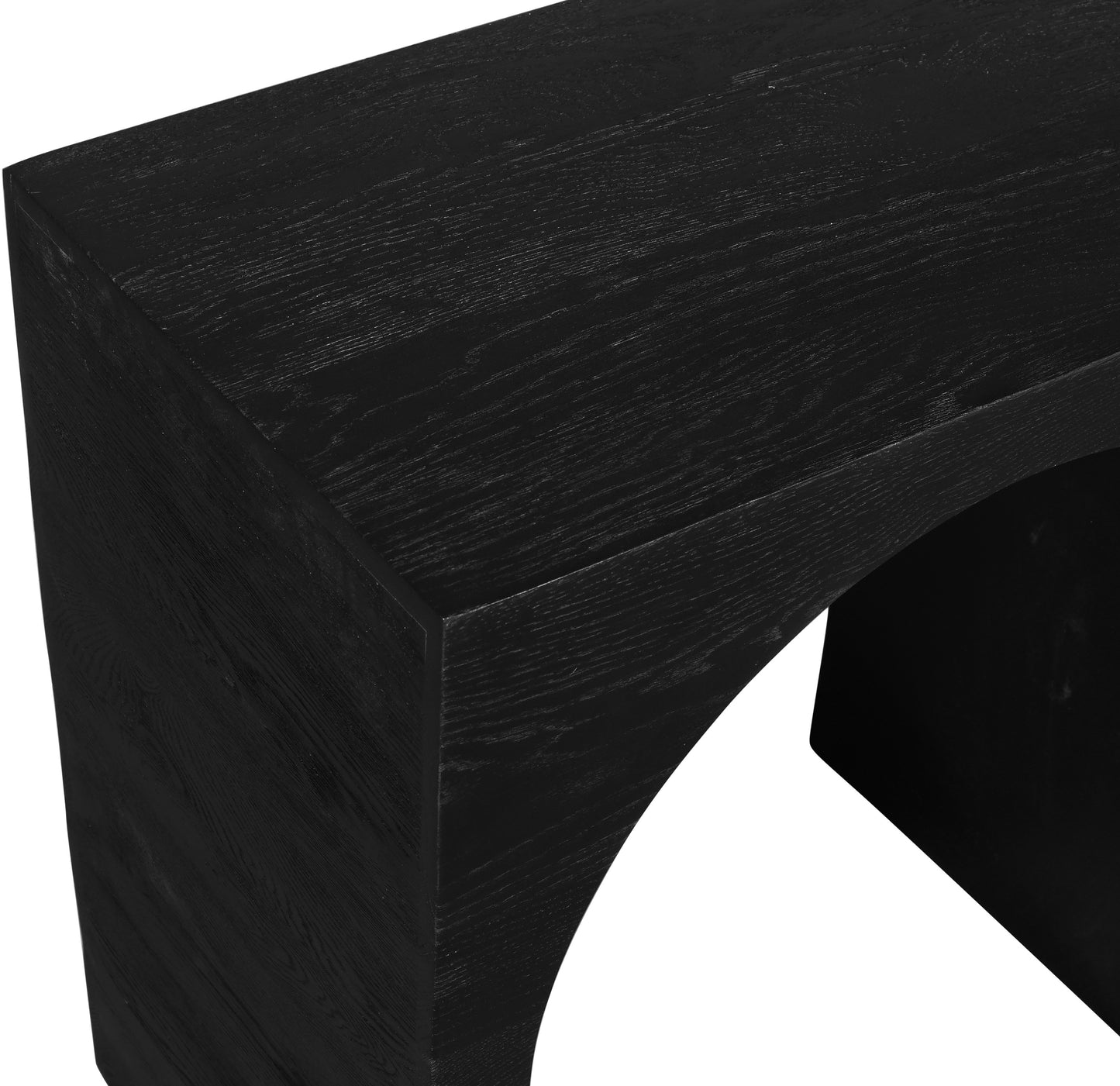 avalon black oak console table t