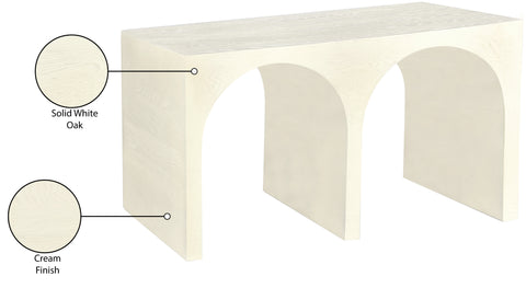 Avalon Cream Oak Console Table T