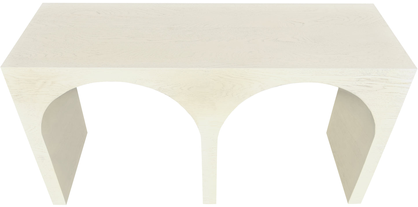 sphere cream oak console table