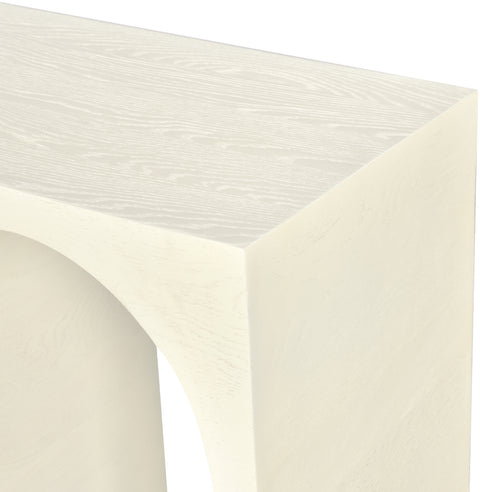 Sphere Cream Oak Console Table