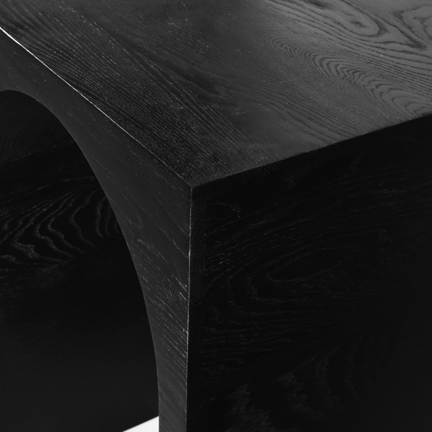 avalon black oak console table t