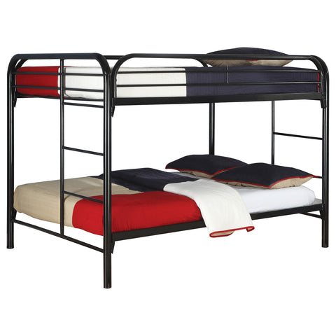 Marley Metal Full Over Full Bunk Bed BlackBlack