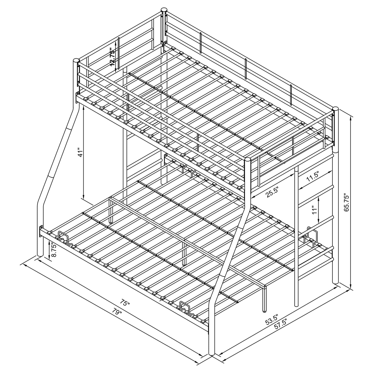 twin / full bunk bed