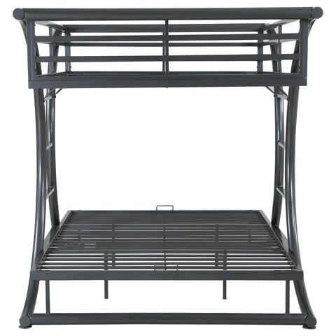 Mosby Metal Full Over Full Bunk Bed GunmetalGunmetal