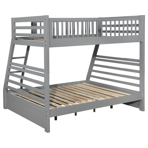 Nala 2-drawer Wood Twin Over Full Bunk Bed GreyGrey