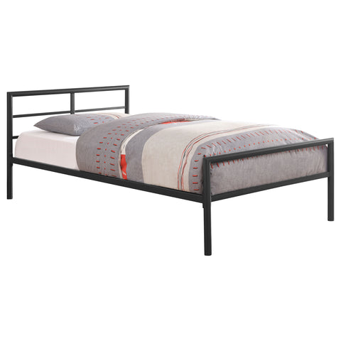 Arlette Twin Over Twin Workstation Loft Bed Set GunmetalGunmetal