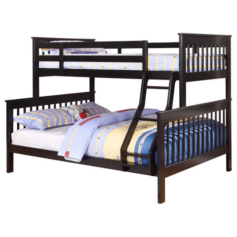 Tamarac Wood Twin Over Full Bunk Bed BlackBlack
