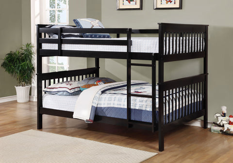 Tamarac Wood Full Over Full Bunk Bed BlackBlack