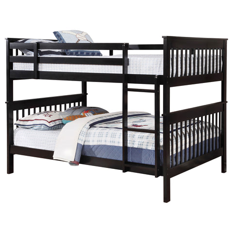 Tamarac Wood Full Over Full Bunk Bed BlackBlack