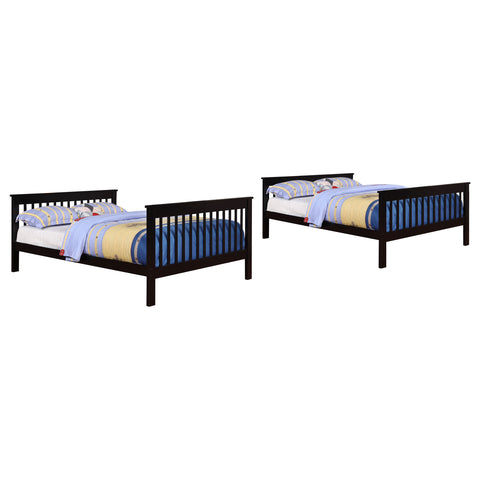 Tamarac Wood Full Over Full Bunk Bed BlackBlack