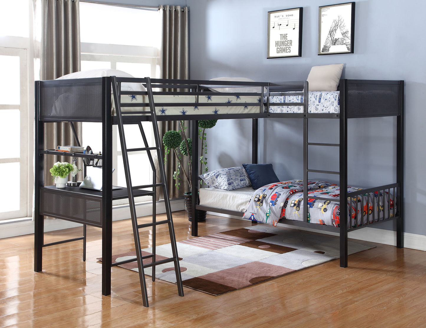 twin / twin / twin triple bunk bed