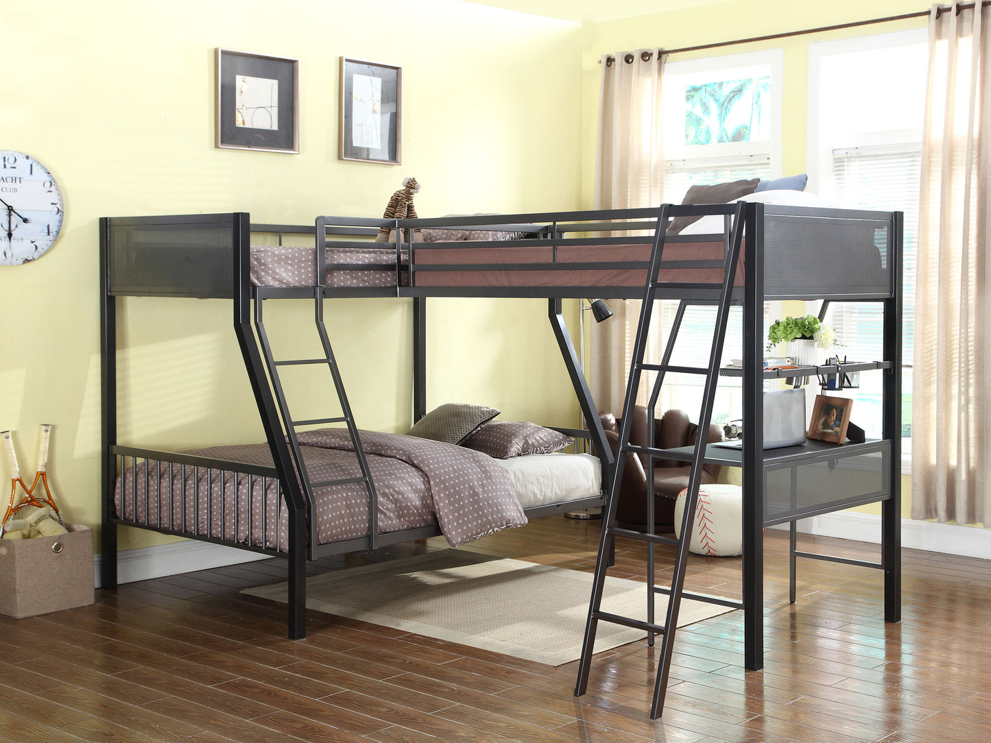 twin / full / twin triple bunk bed
