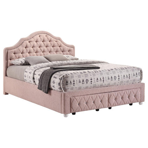 Arlington 44-inch Upholstered Full Storage Platform Bed PinkPink