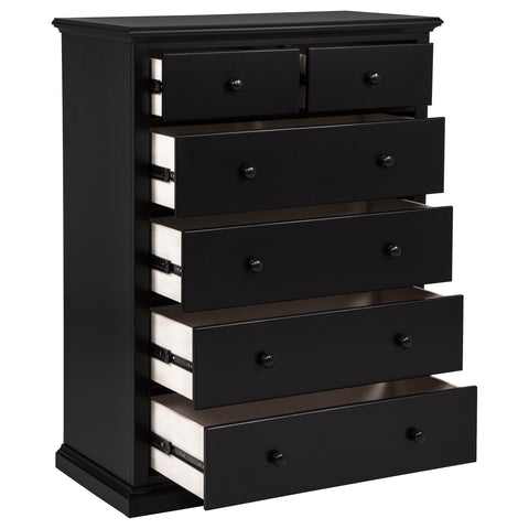 Ferris 6-drawer Bedroom Chest of Drawers Black