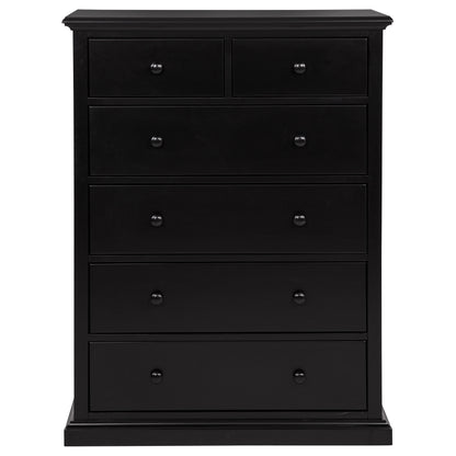 Ferris 6-drawer Bedroom Chest of Drawers Black