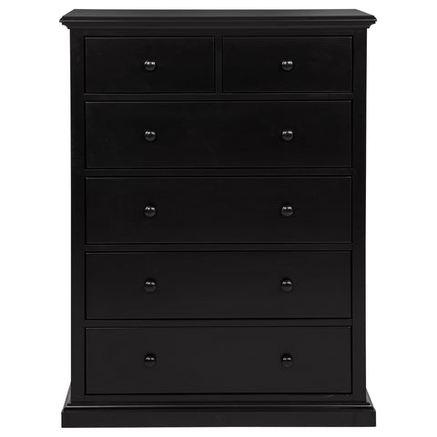 Ferris 6-drawer Bedroom Chest of Drawers Black