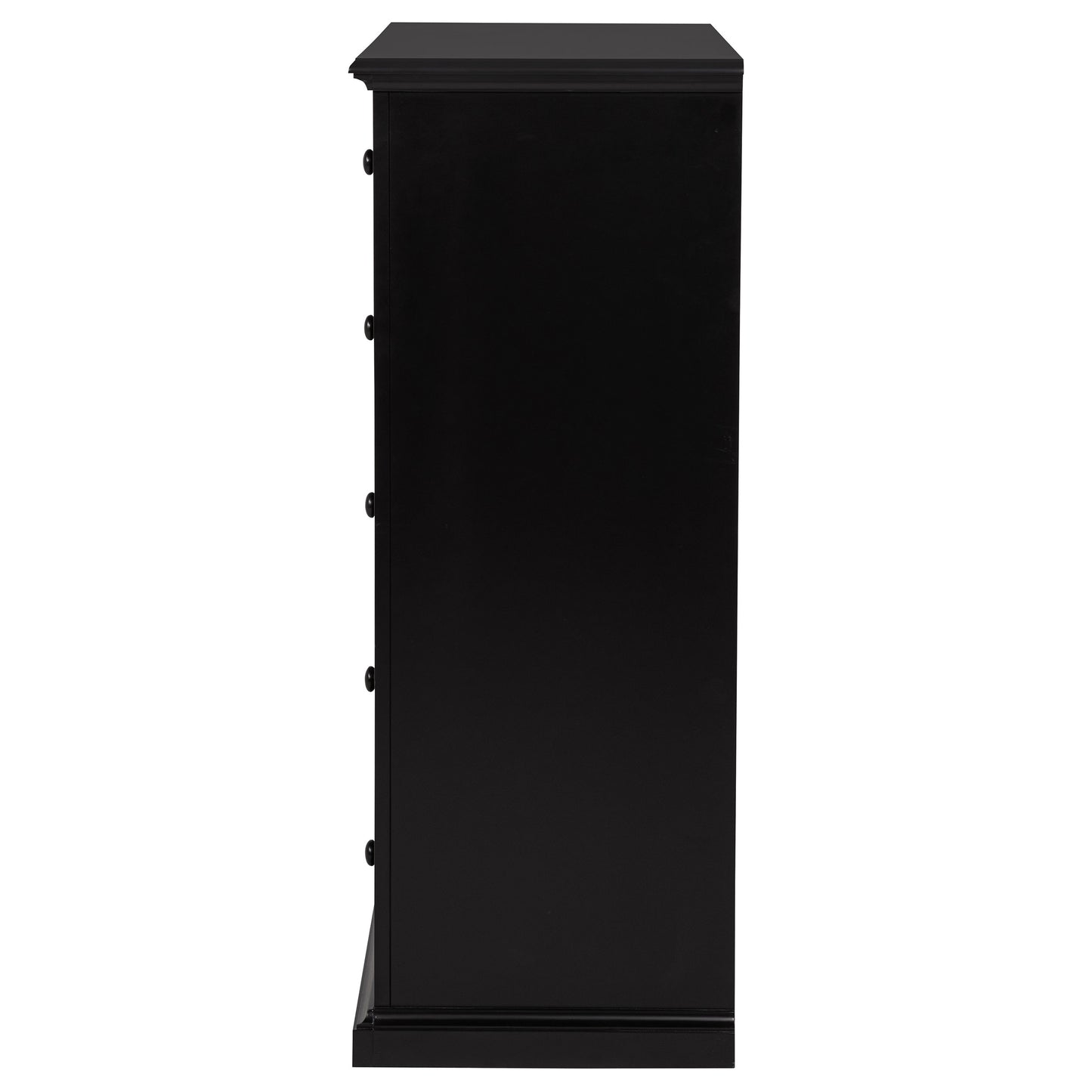 ferris 6-drawer bedroom chest of drawers black