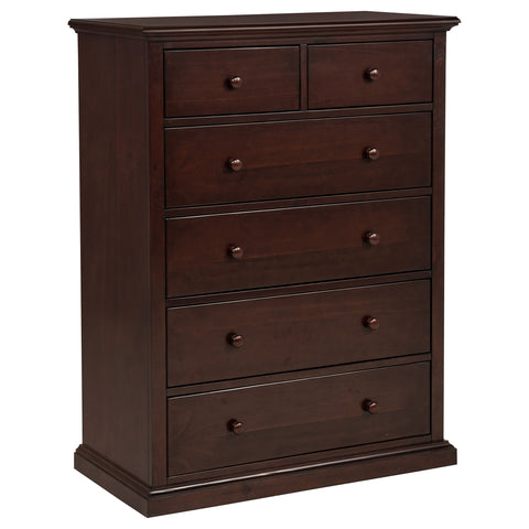 Ferris 6-drawer Bedroom Chest of Drawers Cappuccino