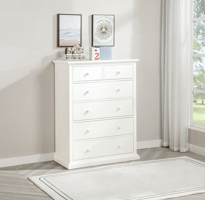 Ferris 6-drawer Bedroom Chest of Drawers White