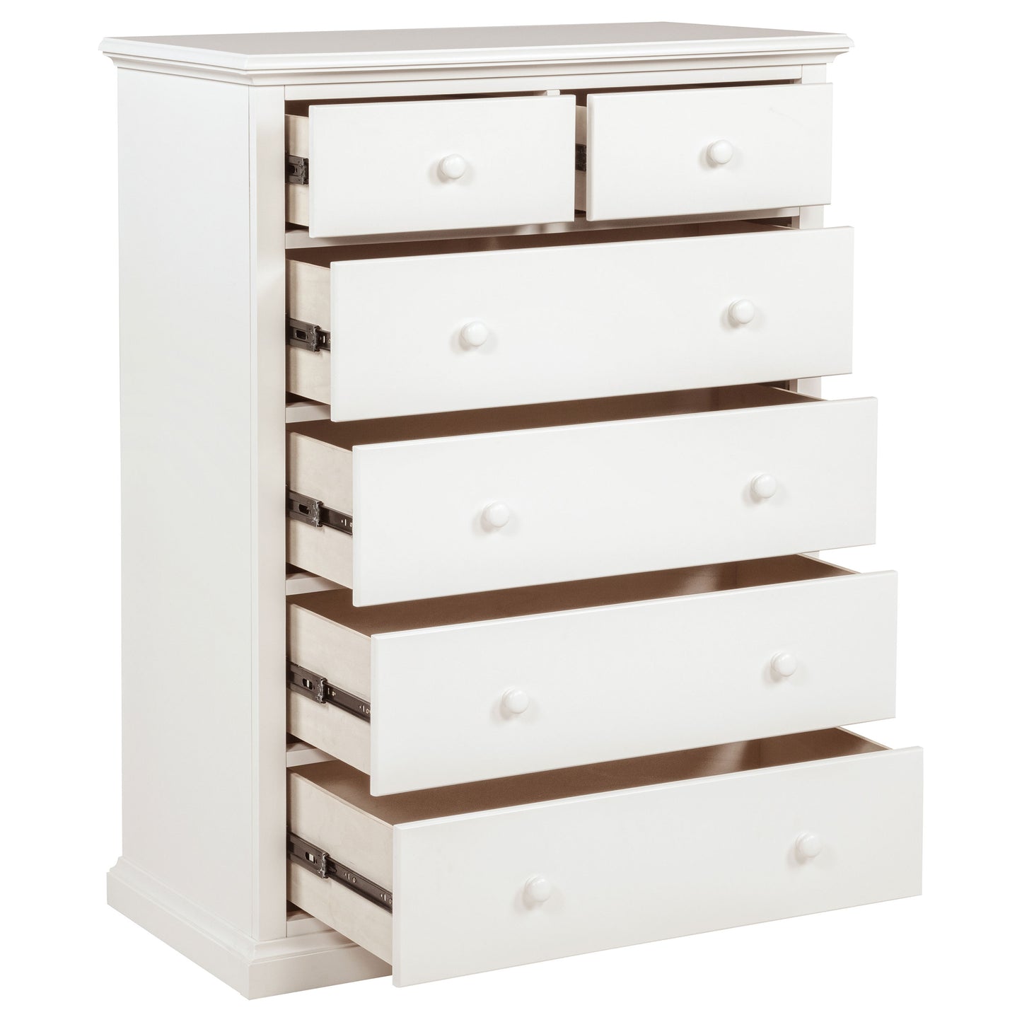 ferris 6-drawer bedroom chest of drawers white