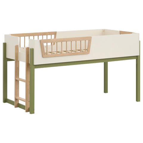 Zuma Twin Loft Bed with Ladder Tri-Tone