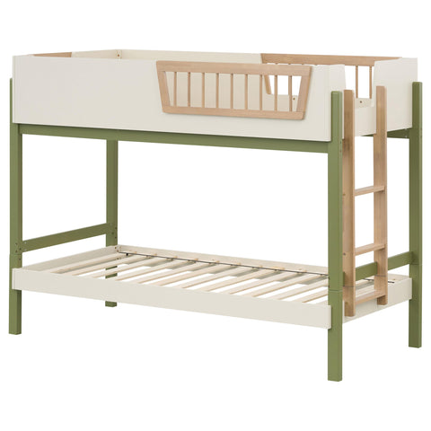 Zuma Twin-over-Twin Bunk Bed with Ladder Tri-Tone