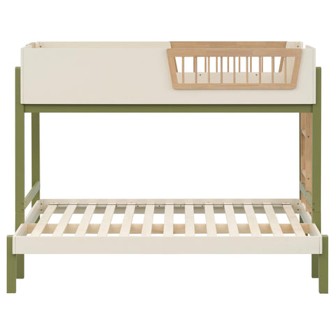 Zuma Twin-over-Full Bunk Bed with Ladder Tri-Tone